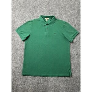 Mens Polo Burberry Green Short Sleeve Shirt, Size L